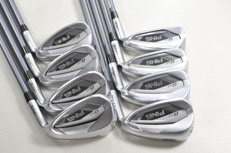 Ping G425 6-W,UW,SW,LW Iron Set Stiff Flex Green Dot RH Alta CB Graphite #217382
