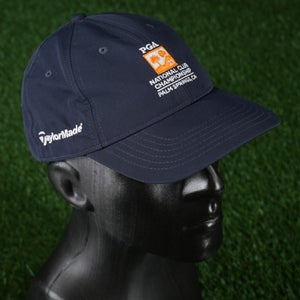 TaylorMade Golf Hat PGA National Club Championship '21 Cap Hook & Loop Blue, VGC