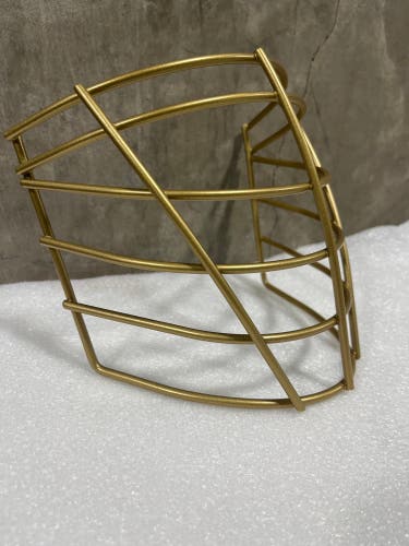 NLL style box lacrosse face mask. (Gold)