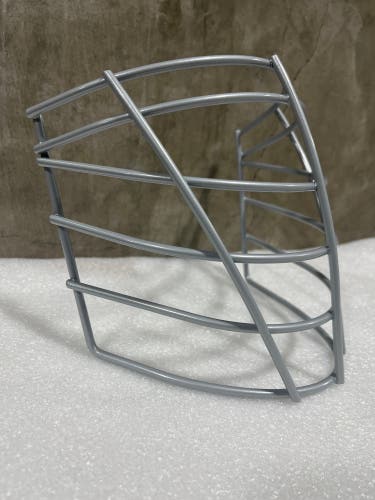 NLL style box lacrosse face mask. (Grey)