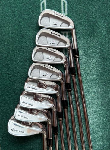 Men's 2005 TaylorMade TaylorMade Rac TP Combo Right Handed Iron Set Stiff Flex (Used)