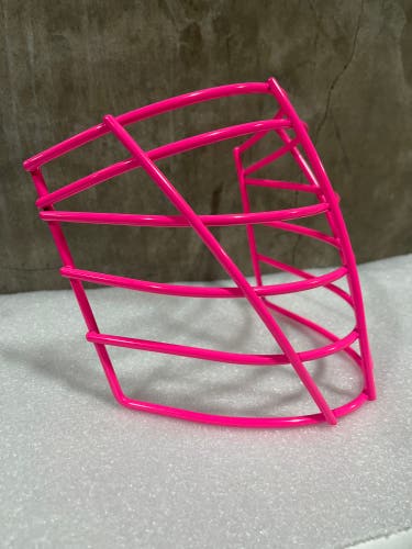 NLL style box lacrosse face mask. (Pink )