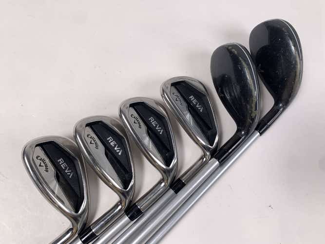 Callaway REVA Hybrid Iron Set 5H-6H 7-PW Reva Ladies RH Undersize Grips