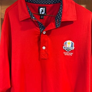 Red medium FJ 2020 Ryder Cup Whistling Straits Golf Shirt
