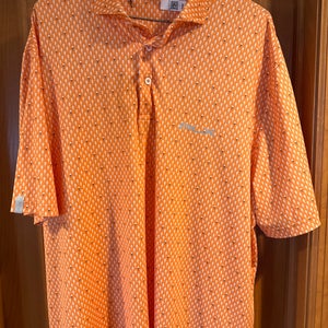Orange Large Men's RLX Golf Shirt