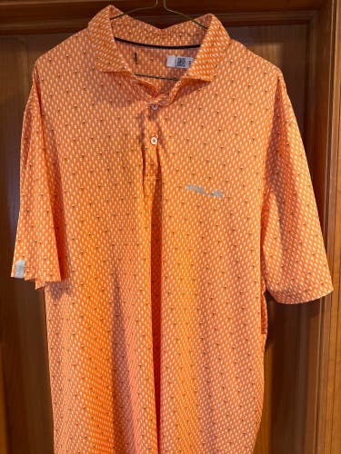 Orange Large Men's RLX Golf Shirt