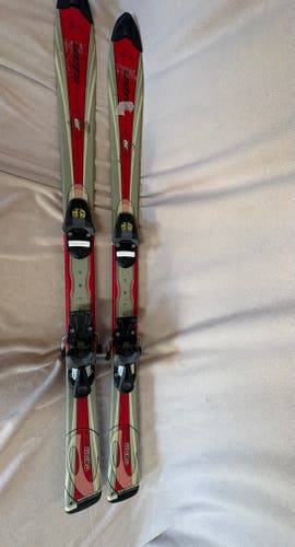 128 cm Elan Team Carve Skis With Bindings (Used)