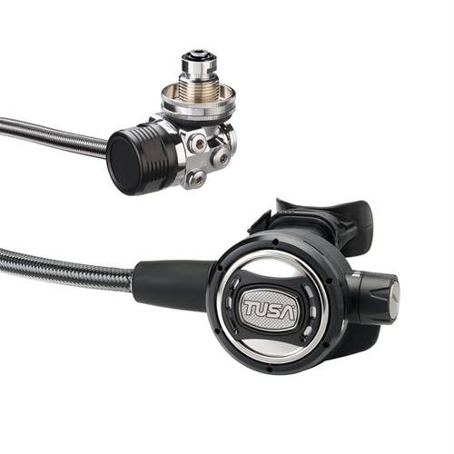 Tusa RS-609 DIN BLACK Regulator Set Scuba Diving 1st 2nd Stage R-600 & S-0009