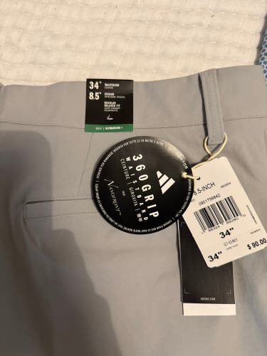 Gray Size 34 Adult Unisex Adidas Shorts (New)