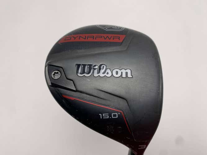 Wilson Dynapwr 3 Fairway Wood 15* HZRDUS RDX Smoke Red 5.0 50g Senior Mens RH