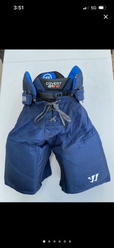 Warrior Covert QRE10 PRO Pro Stock Hockey Pants Small Navy Blue (Used) 9275