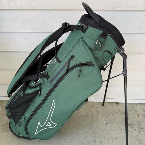 Mizuno BR-D3 Stand Carry Golf Bag Green Black 4 Way Dividers