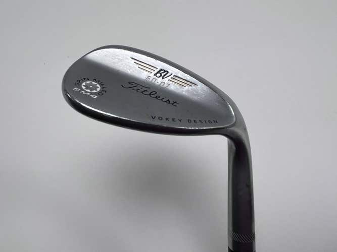 Titleist Vokey Spin Milled SM4 Chrome Wedge 60* 7 Bounce Wedge Steel Mens RH