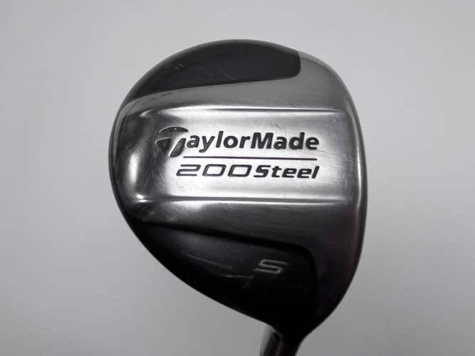 TaylorMade 200 Steel 5 Fairway Wood 18* Lite 80g Regular Graphite Mens RH