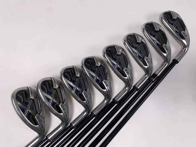 Callaway X-22 Iron Set 5-PW+GW+SW Regular Graphite Mens RH -1''