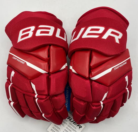 NEW Bauer Supreme Matrix Gloves, Red, 15"