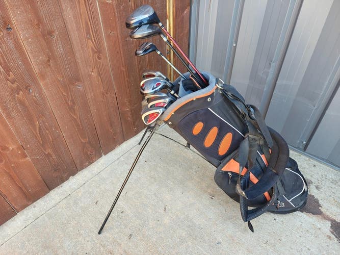 Cobra John Daly 14 Piece Complete Regular Flex Golf Set Knight Stand Bag