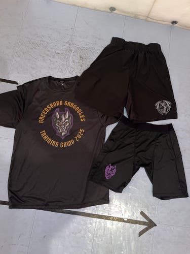 Greensboro Gargoyles (ECHL) Inaugural Season Shirt, Compression Shorts, and Shorts