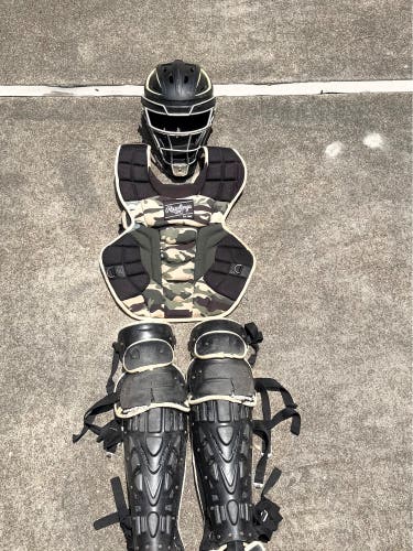 Black Rawlings Velo 2.0 Catcher's Set (Used)