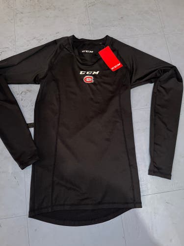 St. Cloud State Hockey Black Medium CCM Compression (New)