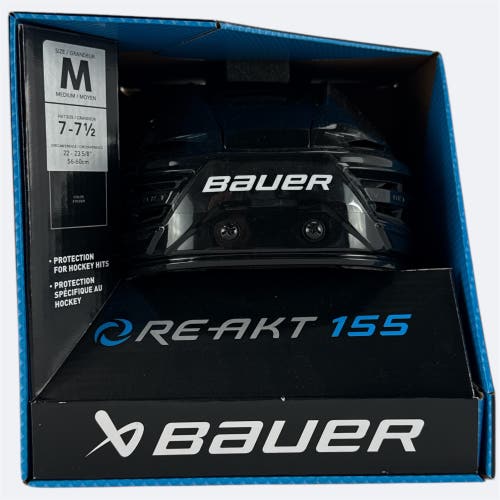 Pro Stock New Medium Bauer Re-Akt 155 Pro Black Hockey Helmet