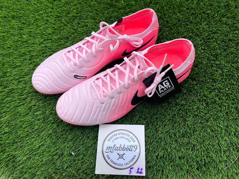 RARE AG PRO PLATE - Nike Tiempo 10 Elite AG-PRO - Made in Bosnia - Pink Blast - Size 10.5 New