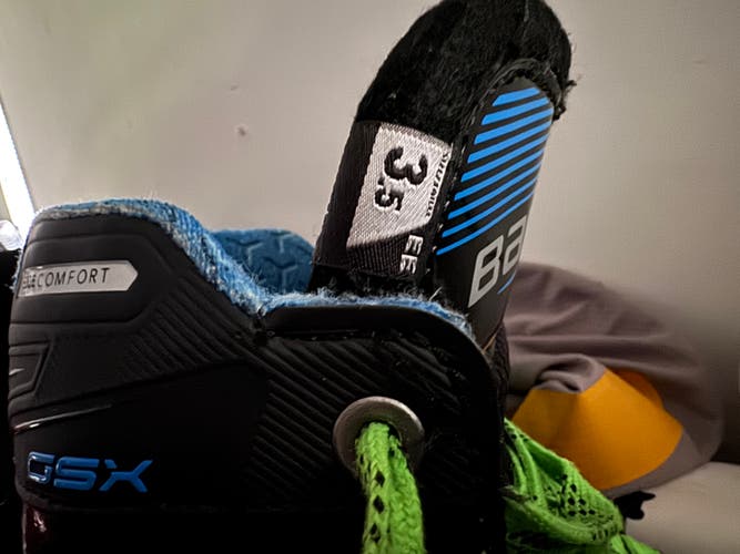 Bauer GSX Hockey Goalie Skates Extra Wide Width Size 3.5 (Used)