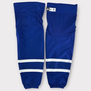 Pro Stock Used adidas L, XL Toronto Maple Leafs Home Blue Hockey Socks