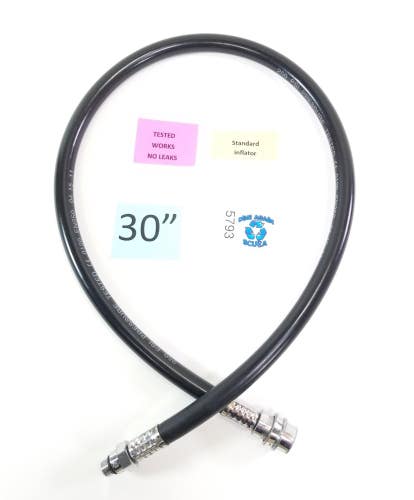 30" Standard BCD BC Inflator Hose 3/8" Threads Scuba Dive Diving Low Pressure