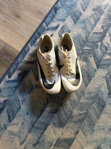 White Men's Size M 10.0 (W 11.0) Adult Nike Zoom rival Sprint Shoes (Used)