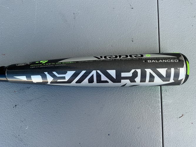 2017 DeMarini Voodoo Hybrid Bat USSSA Certified (-9) Hybrid 20 oz 29" (Used)