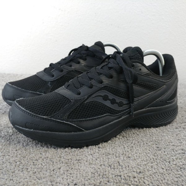 Saucony Cohesion 14 Womens Size 9.5 Road Running Shoes Black Low Top Sneakers