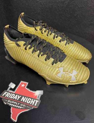 Under Armour Blur Pro “Golden Child” Football Cleats Men’s Size 11 Gold Black NEW