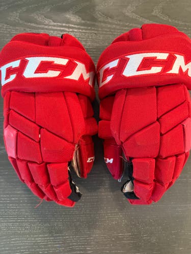 CCM HGTK Tacks Pro Stock Hockey Gloves 14” DEVILS 2515