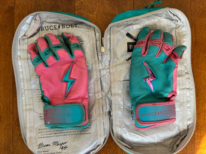 Max Clark Small Batting Gloves Bruce Bolt WITH BAG