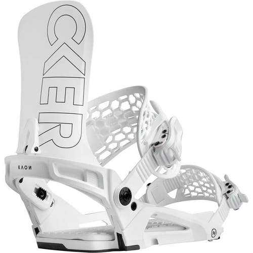 Nidecker Kaon Snowboard Bindings, White,  Size XL, Fits Mens size 11.5 - 14.0