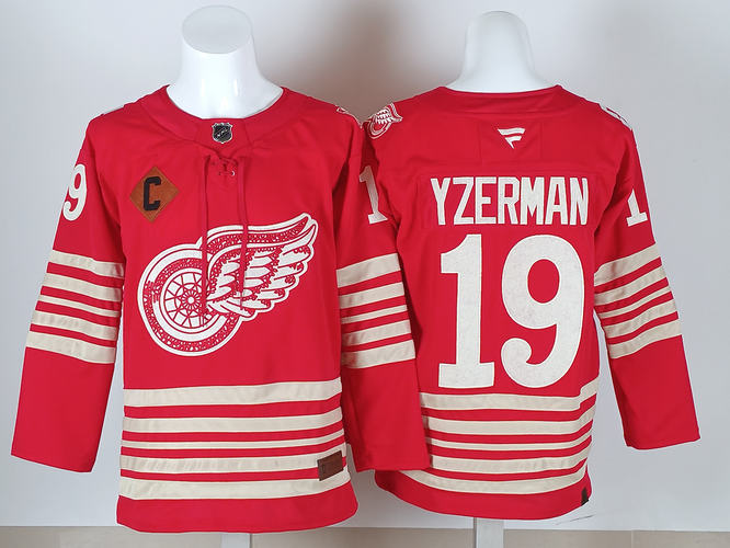 Men's Detroit Red Wings Steve Yzerman #19 Stitched Jersey size 50