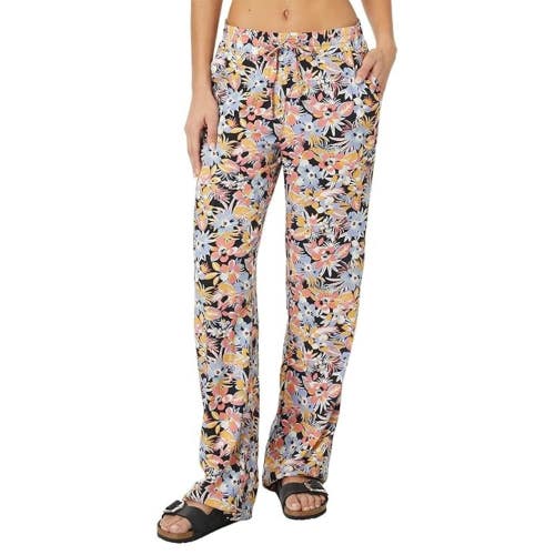 Salty Crew Drifting Pants Women's Small Multicolor Floral Print Pullover NLW72