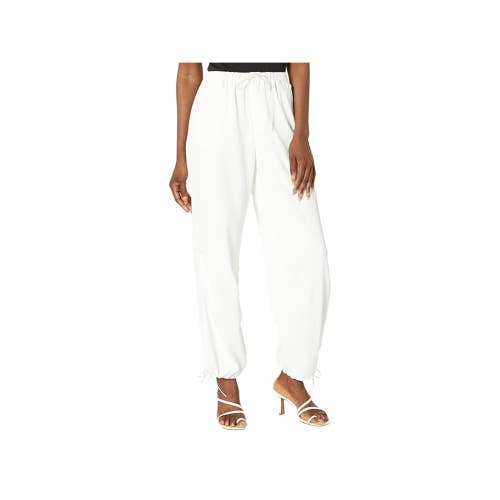 Line & Dot Lotta Love Pants Womens Large White Stretch Drawstring Tie Hem NLW108