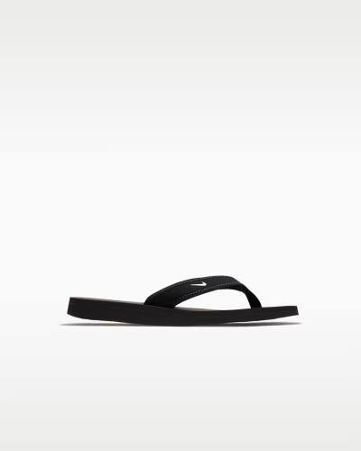 Nike Celso Girl 314870-011 Sandals Women's US 8 Black Slip On Flip Flops DDK1036