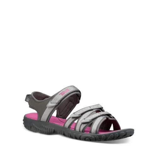 Teva Tirra 1019395Y-SMGN Sandals Kids 5 Silver Magenta Open Toe Strappy DDK1060
