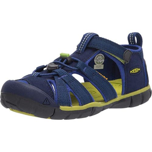 Keen Seacamp II CNX 1022993 Sandals Kids Blue Round Toe Adjustable Strap DAB328