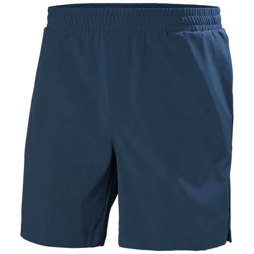Helly Hansen Roam Shorts Mens Medium Navy Stretch Elastic Waist Activewear NLW71
