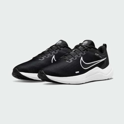Nike Downshifter 12 DD9293-001 Men's 10.5 Black White Road Running Shoes DDK1095