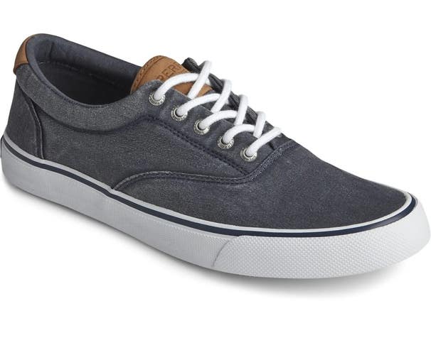 Sperry Striper II CVO Sneakers Men US 7 Navy Canvas Low Top Casual Shoes DDK1015