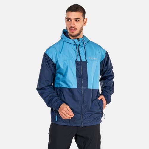 Columbia Flash Challenger Windbreaker Jacket Men's Large Blue Full Zip NLW143