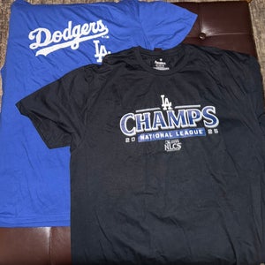 2 LA Dodgers Large/Extra Large Adult Unisex Shirts (New)