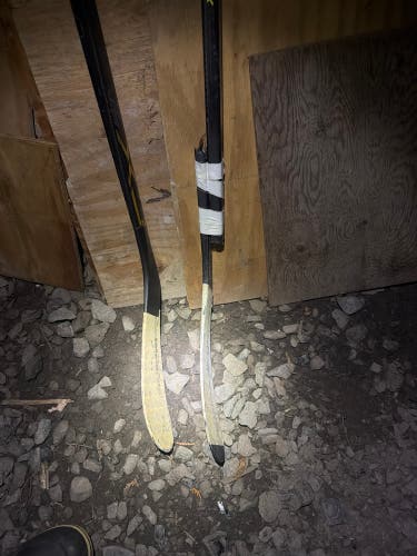 Broken hockey stick