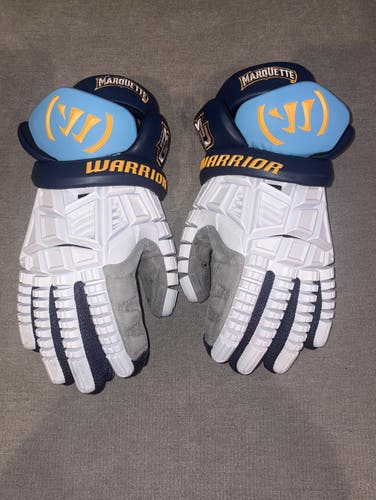 Marquette University Warrior Evo Lacrosse Gloves (New)