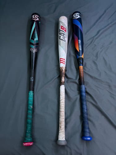 BBCOR BAT LOT (PRICES IN DESCRIPTION)